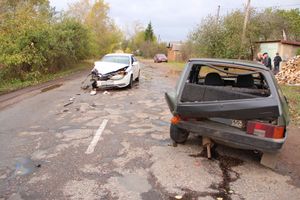 В Лычёво произошло ДТП (ФОТО)