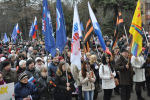 В Великих Луках состоялся митинг в поддержку народа Украины