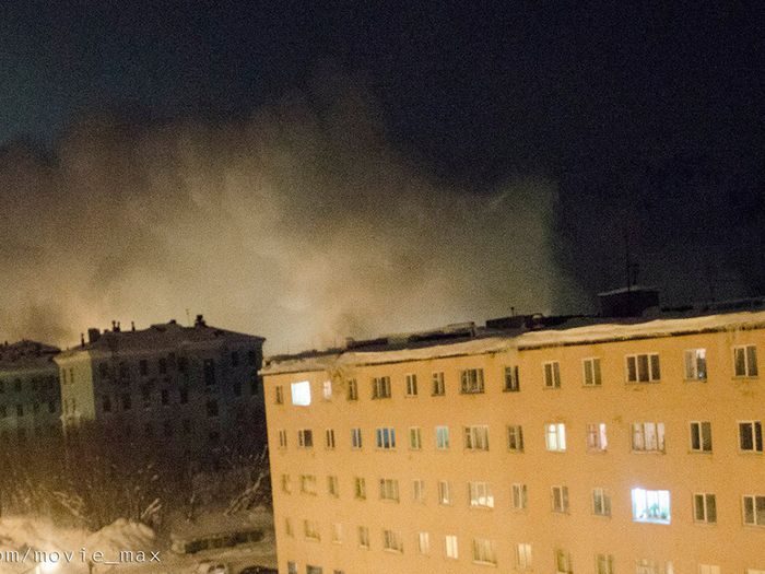 Последствия схода лавины в Мурманской области (фото)