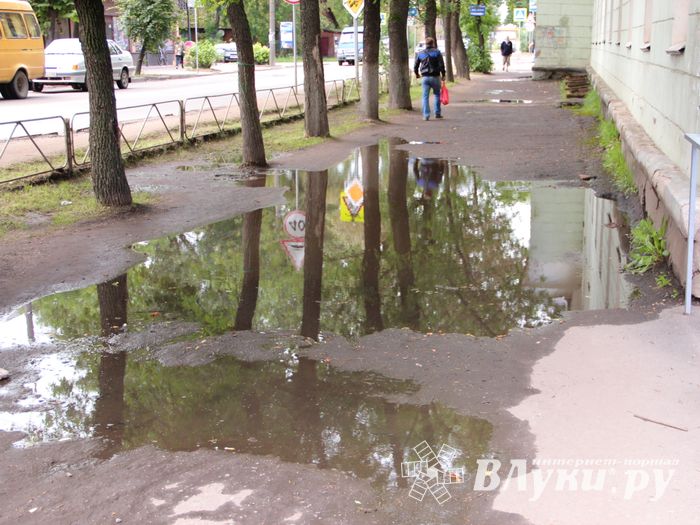 Мечта великолучан: по городу в чистой обуви (ФОТО)