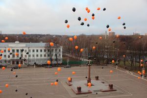 Сегодня над Великими Луками летели шары