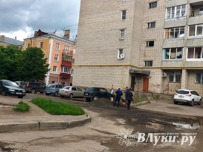 Великолучан беспокоит озеро во дворе дома (ФОТО)