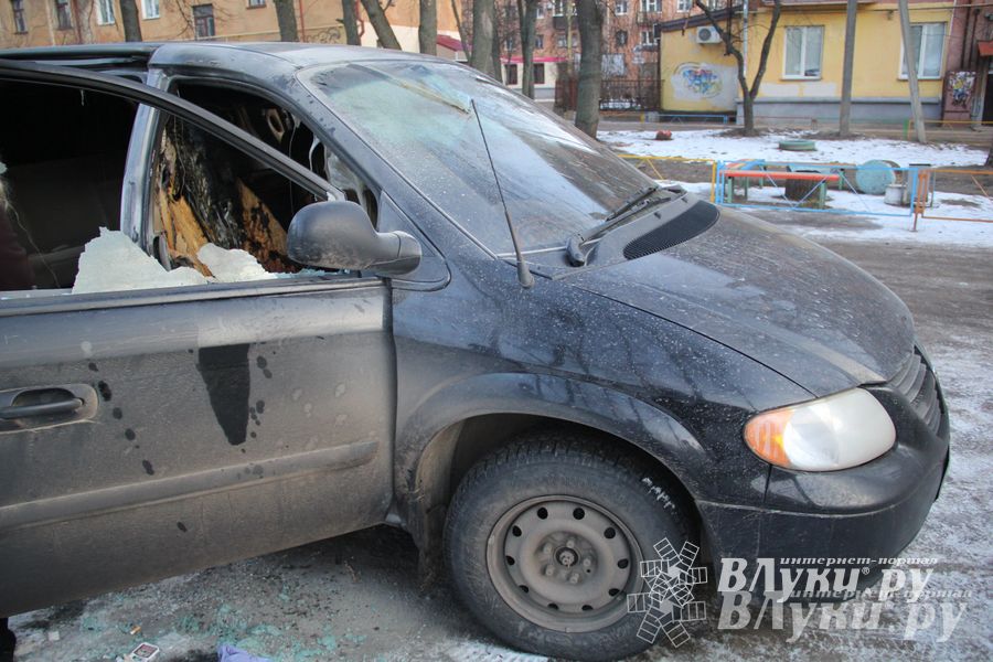 В Великих Луках подожгли автомобиль (фото)