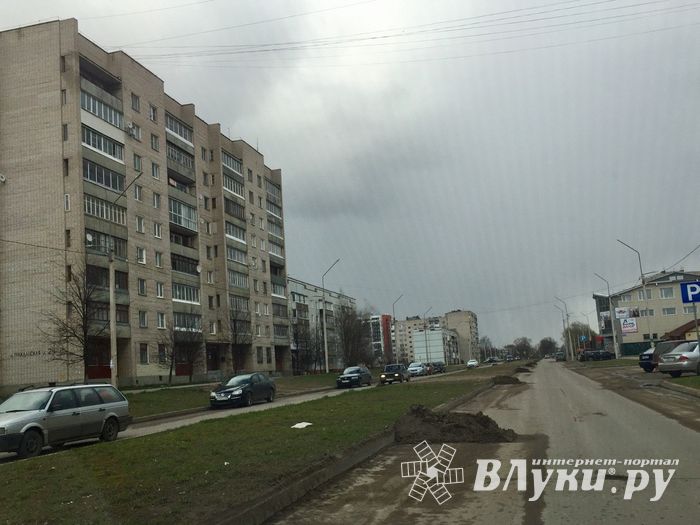 Фотофакт: в Великих Луках чистят обочины дорог 