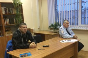 В ЦВСНП УМВД прошла встреча воспитанников с известным спортсменом (фото)