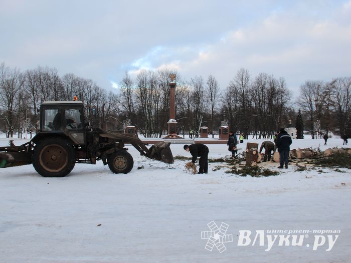 Главная городская ёлка отправилась на свалку (ФОТО)