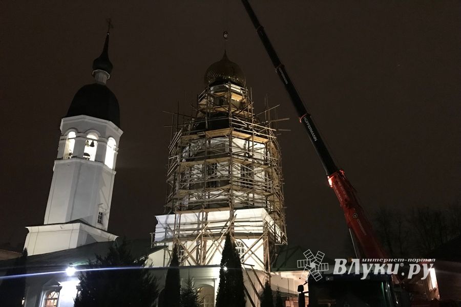 На Свято-Вознесенском соборе появился новый купол (ФОТО, ВИДЕО)