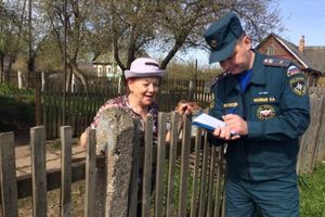 Об ответственности за сжигание сухой травы и мусора напомнили пожарные жителям Великих Лук (ФОТО)