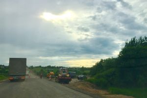 На трассе М9 Москва-Балтия продолжаются ремонтные работы (ФОТО)