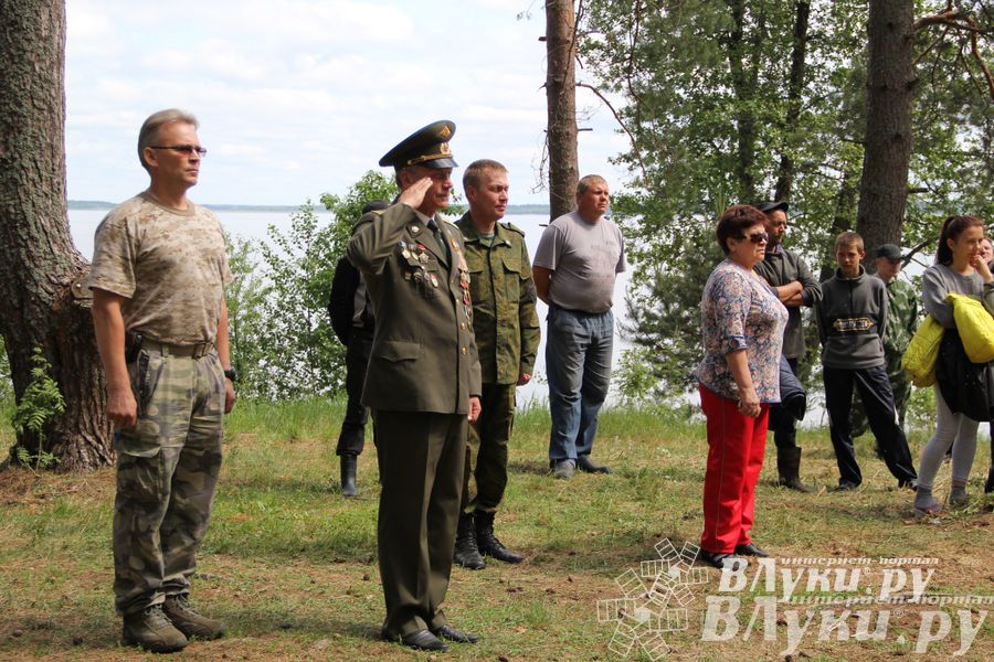 Торжественная церемония закладки Камня Памяти у деревни Каськово