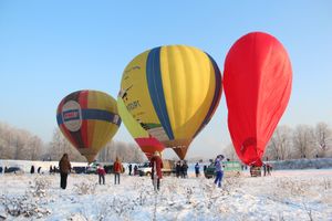 Над Великими Луками взлетели «Яблоки на снегу» (фото)