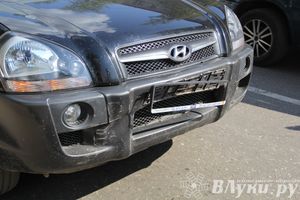 В Великих Луках на проспекте Гагарина «Hyundai» врезался в «Mitsubish» (ФОТО)