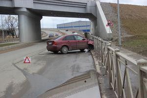 ДТП при въезде на путепровод (ФОТО)
