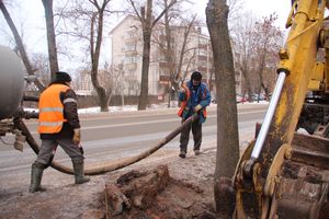 На пр-те Гагарина произошёл прорыв водопровода (ФОТО)