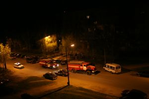 На Дружбе загорелся BMW