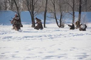 В Великих Луках реконструировали подвиг Александра Матросова (12+)(ФОТО)