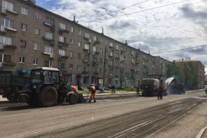 Проспект Октябрьский перекрыт для ремонта (ФОТО)