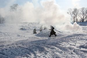 В Великих Луках реконструировали подвиг Александра Матросова (12+)(ФОТО)