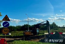 Началось строительство временных объездов путепровода над трассой М-9 (ФОТО)