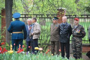 Торжественный митинг на мемориальном воинском захоронении