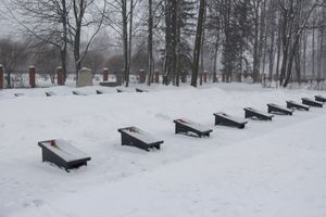 Великолучане возложили цветы на братском мемориальном захоронении (ФОТО)