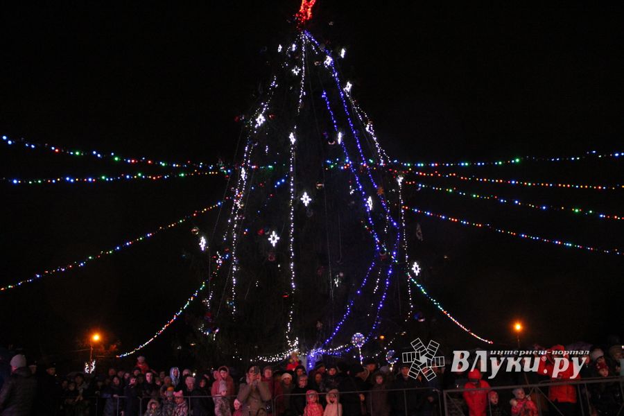 Дождик не помешал открытию городской ёлки (ФОТО)