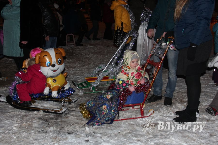 В Великих Луках зажглась новогодная ёлка (ФОТО)