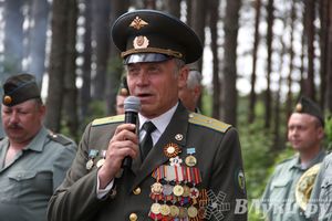 Торжественная церемония закладки Камня Памяти у деревни Каськово