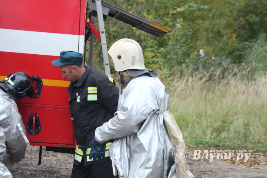В Великих Луках тушили вагон поезда (ФОТО)