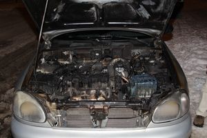 В Великих Луках горел Шевроле (ФОТО)