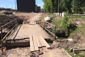 Опасный тротуар на проспекте Гагарина (ФОТО)