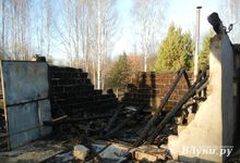В Псковской области из-за неправильной эксплуатации булерьяновой печи сгорел гараж (фото)