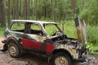 Автомобиль, сгоревший в Невельском районе, был куплен накануне (ФОТО)