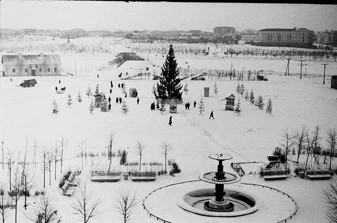 Площадь Ленина. 1956 год.