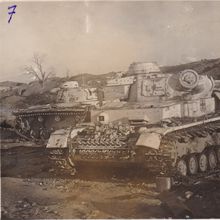 Трофейные немецкие танки после освобождения. 1943 год.