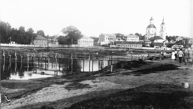 Богоявленский собор и бани 1939 год.