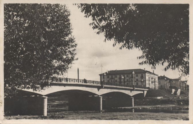 Мост через реку Ловать. 1956 год.
