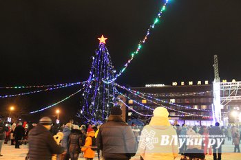 В Великих Луках зажглась новогодная ёлка (ФОТО)