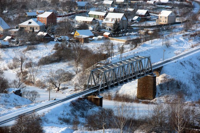 Богдановский железнодорожный мост через реку Ловать